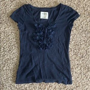 Abercrombie Kids Blue Tee with Flowers